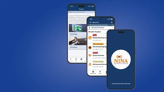 Anfragen zur Warn-App NINA über NINA HelpDesk 0800 664 711 9 (kostenfrei, nur aus Deutschland erreichbar) nina@bbk.bund.de Montag bis Donnerstag von 8:00 bis 16:30 Uhr Freitag von 8:00 bis 15:30 Uhr